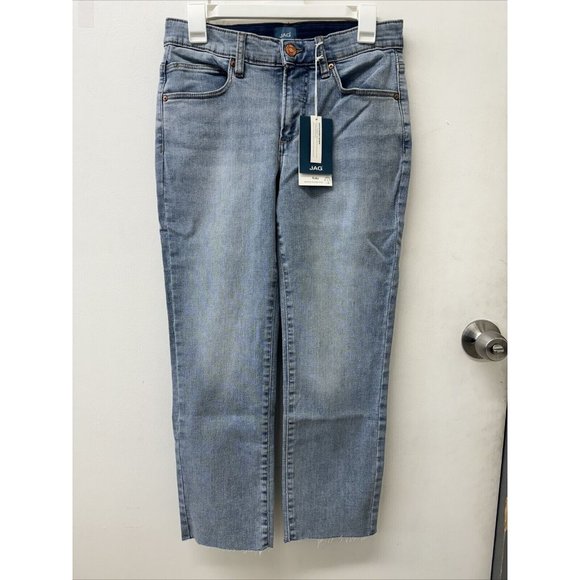 NWT JAG Jeans Plus Ruby Mid Rise Straight Crop Jeans Nomadic Blue Size 20W - Picture 1 of 4